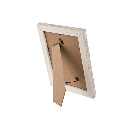Photo frame Home ESPRIT White Natural Crystal polystyrene Scandinavian 19,5 x 2 x 24,5 cm (2 Units)-1