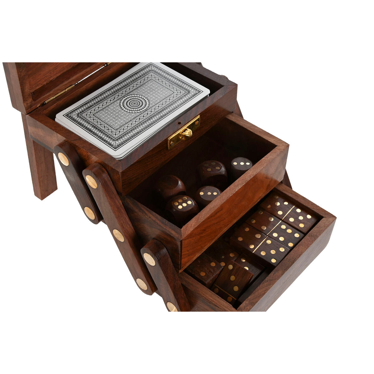 Games Home ESPRIT Wood 13 x 10 x 10 cm-3