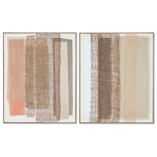 Canvas Home ESPRIT Pinewood Canvas 82 x 4,5 x 102 cm 82,3 x 4,5 x 102 cm-0
