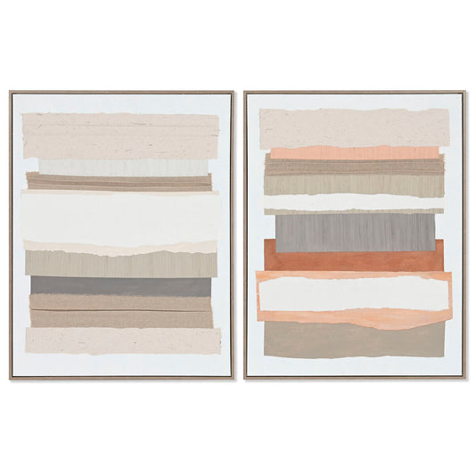 Canvas Home ESPRIT Pinewood Canvas 62 x 4,5 x 82 cm 62,3 x 4,5 x 82,3 cm-0