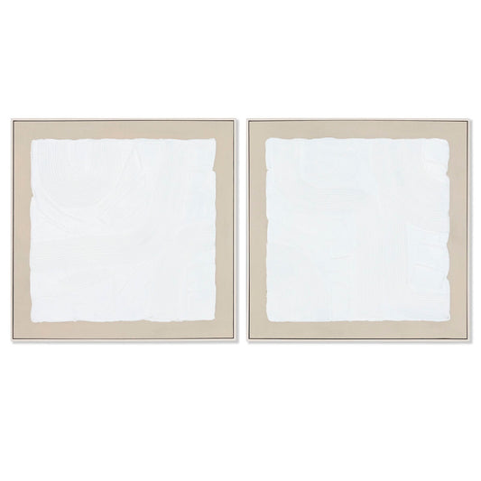 Canvas Home ESPRIT Pinewood Canvas 82,3 x 4,5 x 82,5 cm 82 x 4,5 x 82,5 cm-0