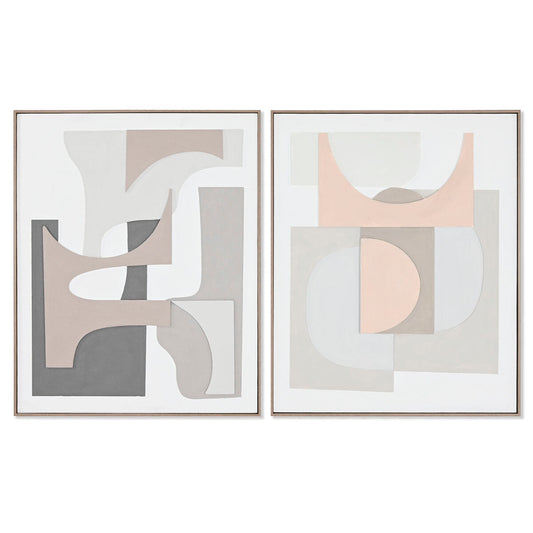 Canvas Home ESPRIT Pinewood Canvas 82 x 4,5 x 102 cm 82,3 x 4,5 x 102 cm-0