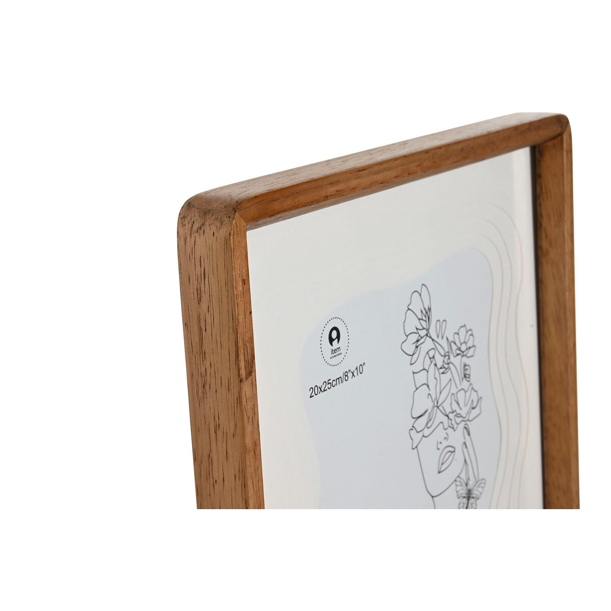 Photo frame Home ESPRIT White Brown Crystal Acacia Scandinavian 27 x 2,8 x 32 cm-2