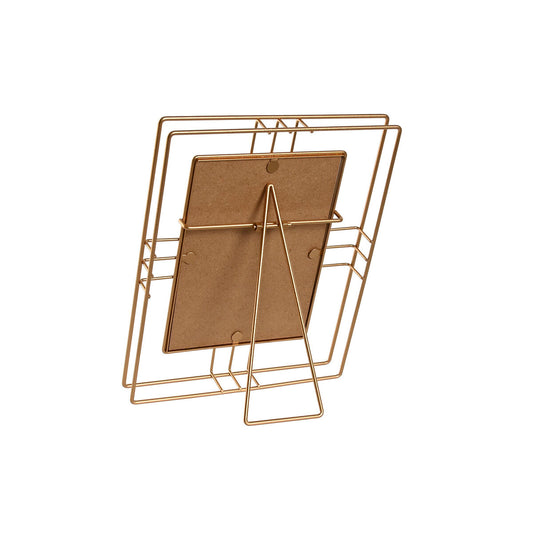 Photo frame Home ESPRIT Golden Metal Crystal 18,5 x 2,5 x 23,5 cm (12 Units)-1