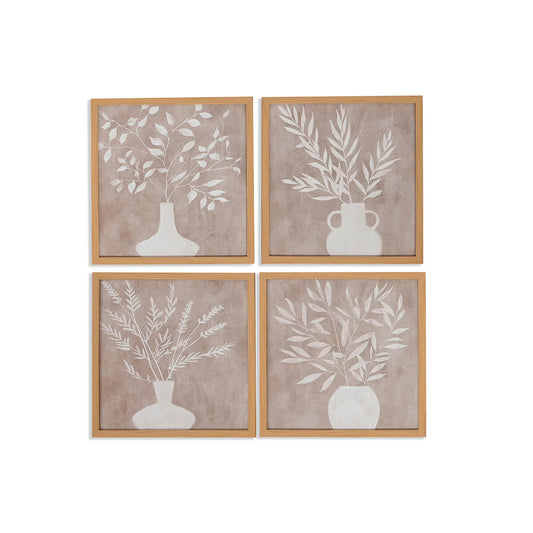 Canvas Home ESPRIT Canvas MDF Wood 30 x 2 x 30 cm-0