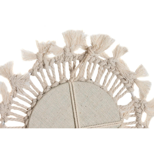 Mirror Set Home ESPRIT White Boho 20 x 1 x 20 cm (3 Pieces)-1
