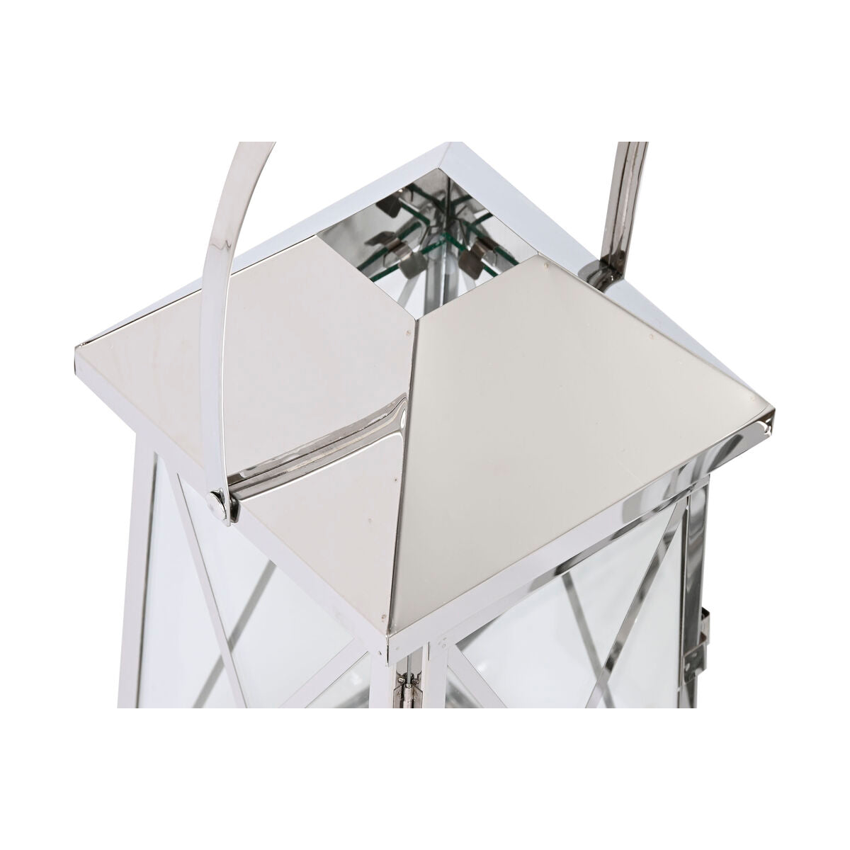 Lantern Home ESPRIT Silver Crystal Steel Chromed 20 x 20 x 48 cm (3 Pieces)-3