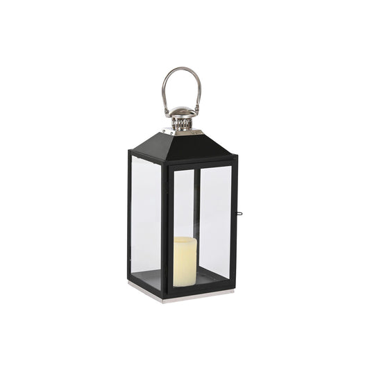 Lantern Home ESPRIT Black Silver Crystal Steel 18 x 18 x 41 cm (2 Pieces)-1
