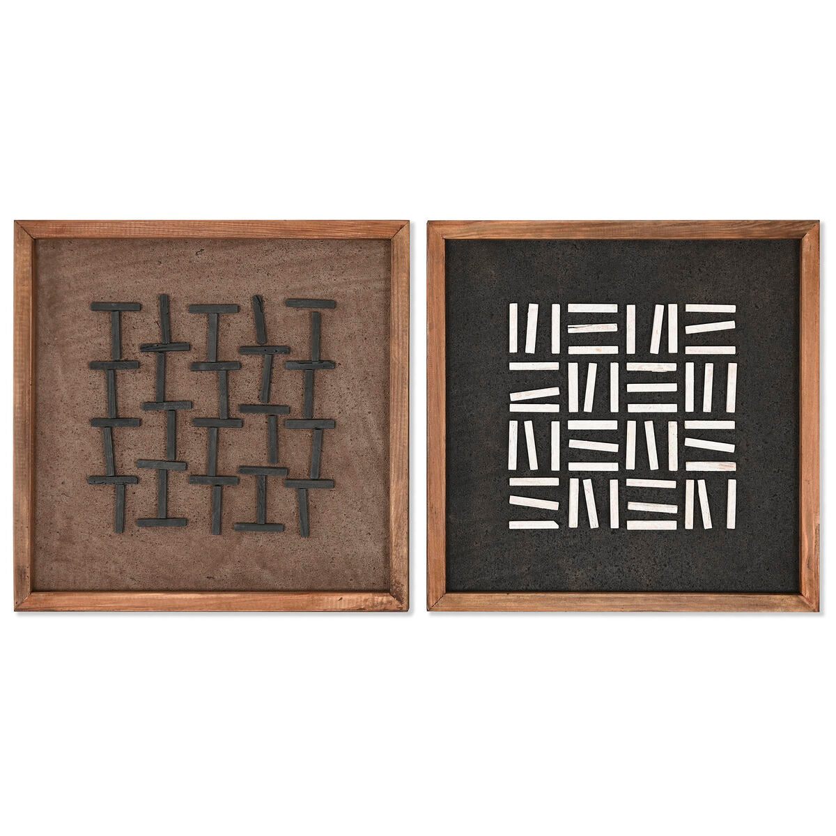 Painting Home ESPRIT Pinewood Recycled Wood 44 x 8 x 44 cm 40,2 x 4 x 40,2 cm-0