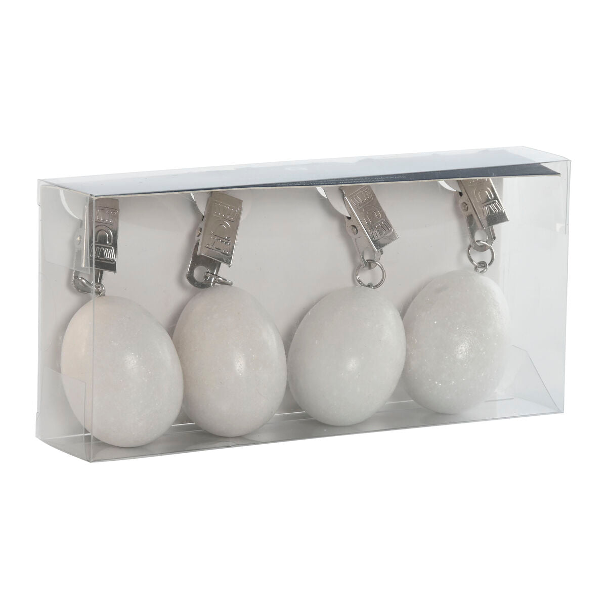 Tablecloth Clip Home ESPRIT White 3,5 x 3,5 x 5,5 cm-1