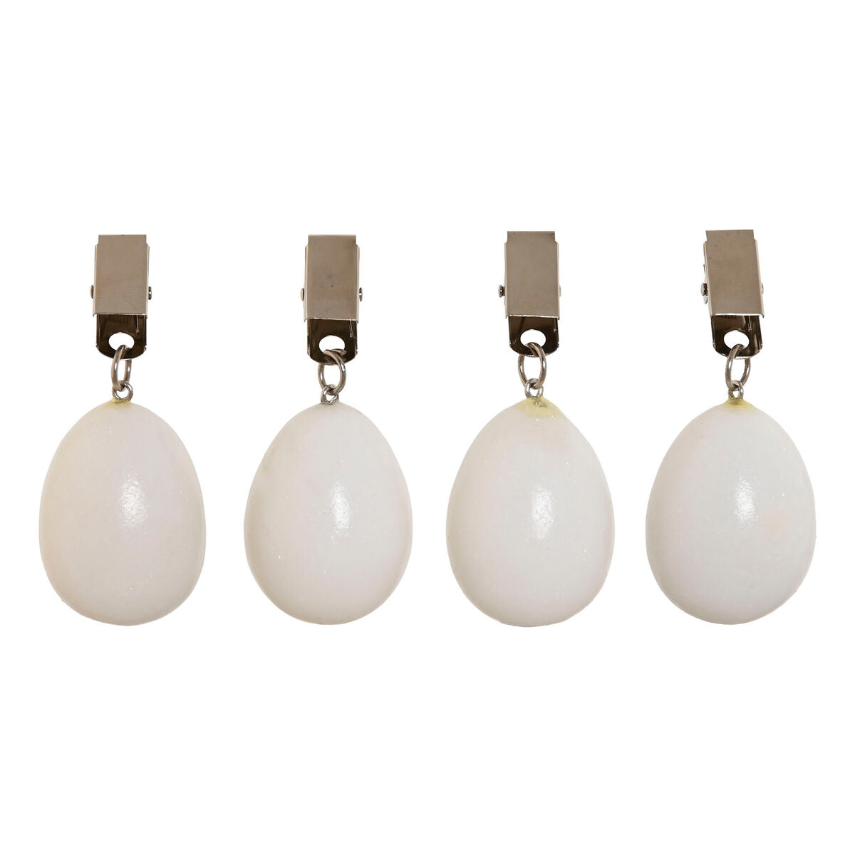 Tablecloth Clip Home ESPRIT White 3,5 x 3,5 x 5,5 cm-0