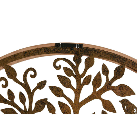 Wall Decoration Home ESPRIT Golden Natural Tree Cottage 60 x 1,5 x 60 cm (2 Units)-1