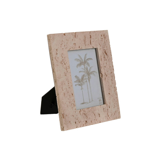 Photo frame Home ESPRIT Beige Resin Crystal Marble Urban 18 x 2 x 22 cm-0