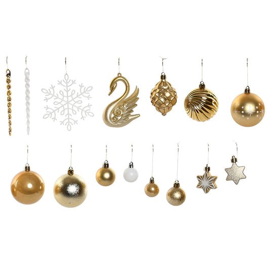Christmas Baubles Home ESPRIT Golden Polyethylene 28 x 7 x 40 cm (70 piezas)-1