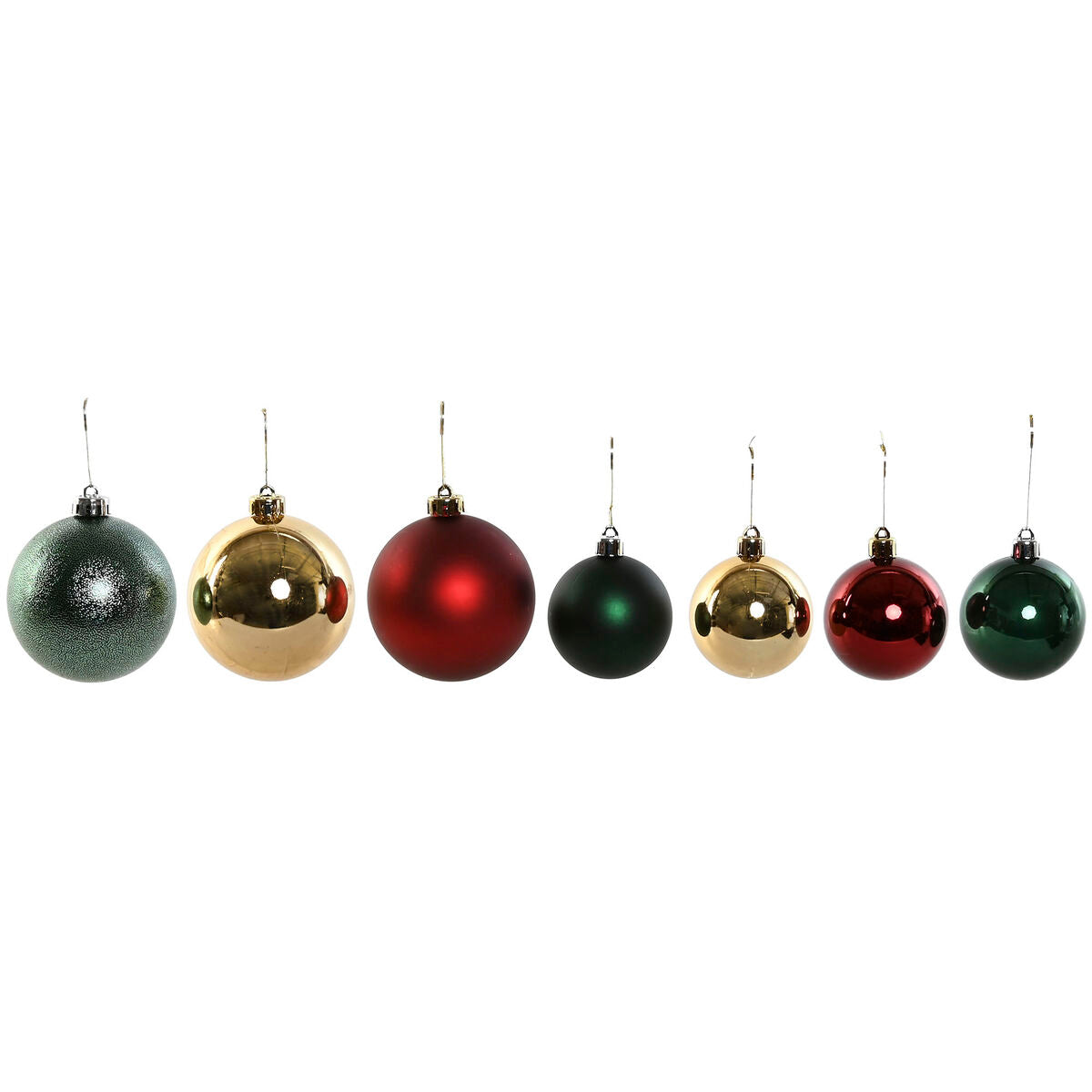 Christmas Baubles Home ESPRIT Red Green Polyethylene 25 x 25 x 25 cm (41 Pieces)-0