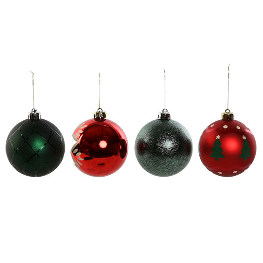 Christmas Baubles Home ESPRIT Red Golden Polyethylene 32,5 x 8 x 32,5 cm (16 Pieces)-0