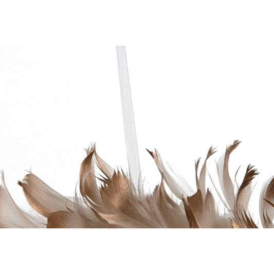 Advent wreathe Home ESPRIT White Golden Feather 30 x 7 x 30 cm (2 Units)-1