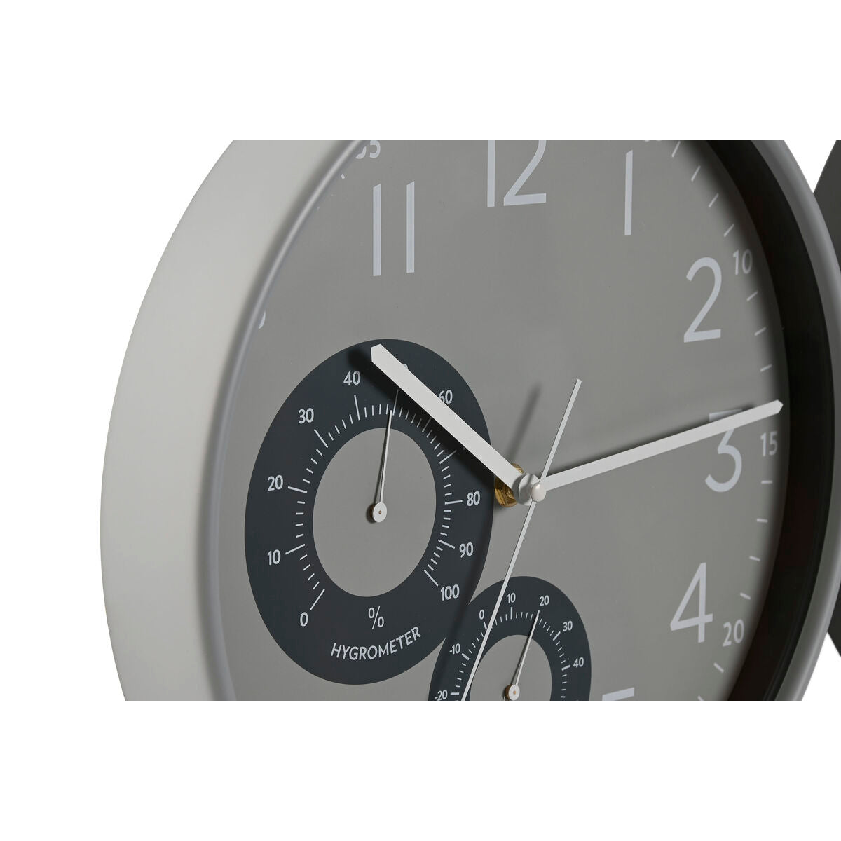 Wall Clock Home ESPRIT Black Grey PVC 30 x 4,7 x 30 cm (2 Units)-3