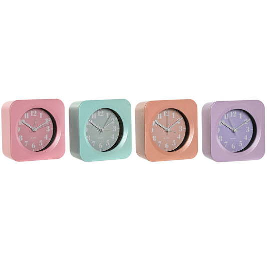 Table clock Home ESPRIT Green Pink Coral Lilac (4 Units)-0