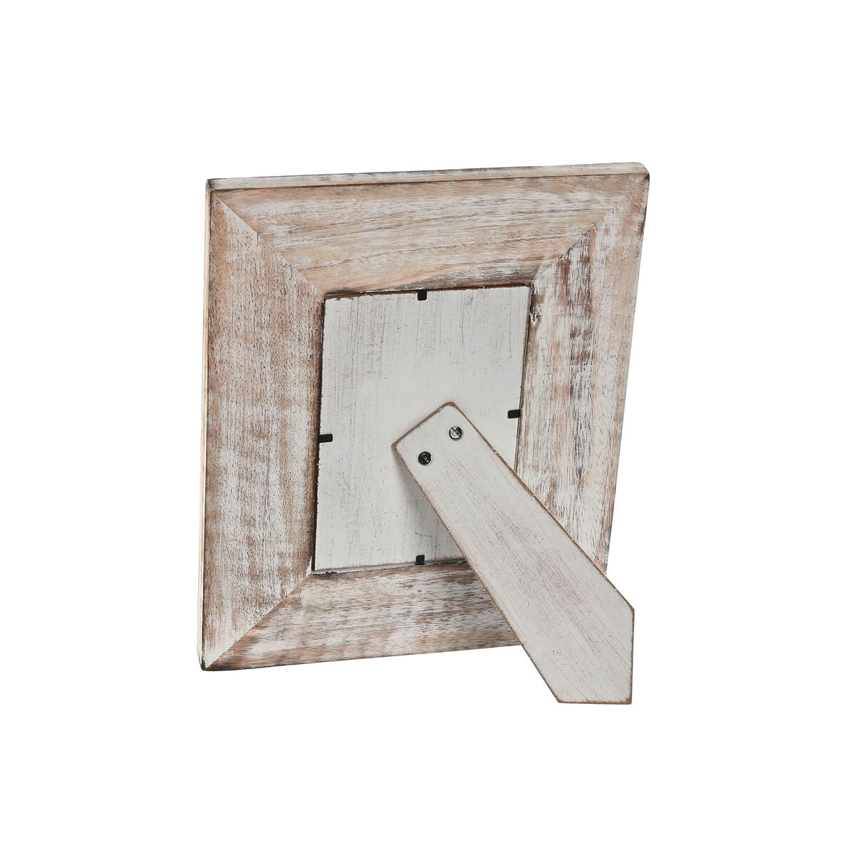 Photo frame Home ESPRIT White Natural Crystal Mango wood Flower Indian Man 21 x 2 x 26,5 cm-1