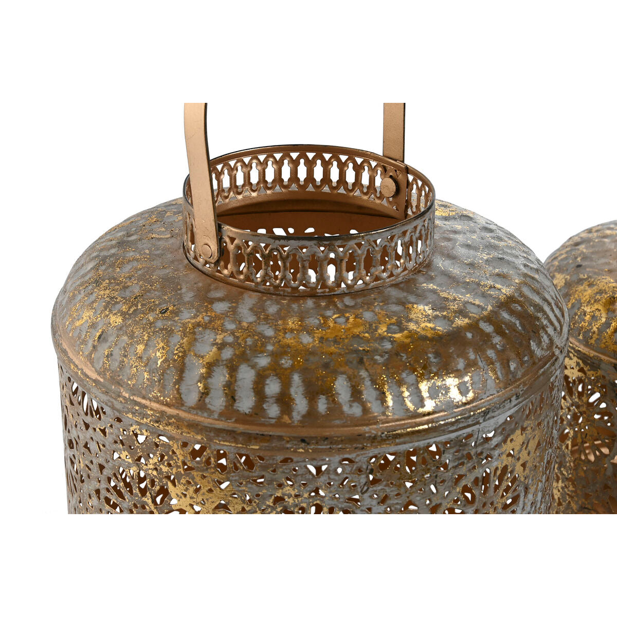 Table Mat Set Home ESPRIT Golden Metal 24 x 24 x 32 cm-3