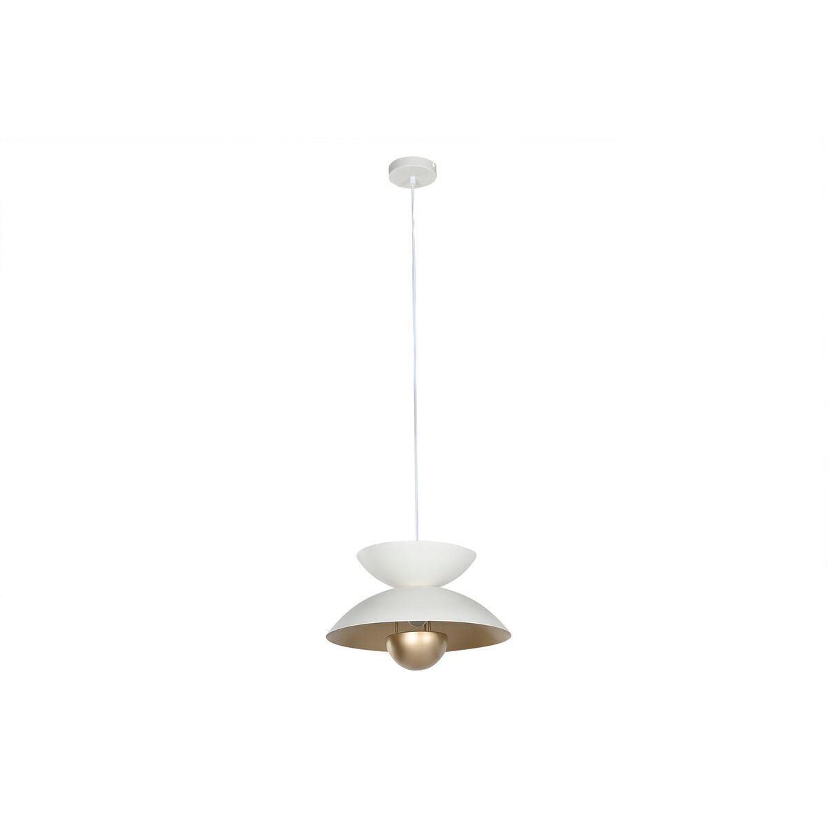 Ceiling Light Home ESPRIT White Golden Metal 50 W 36 x 36 x 22 cm-0