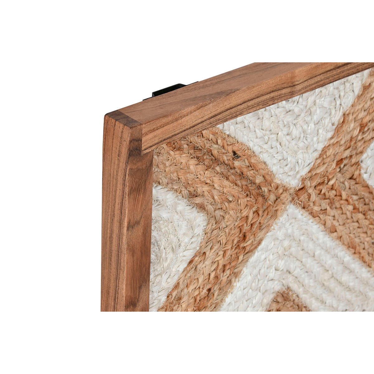 Painting Home ESPRIT White Natural Geometric Boho 40 x 3 x 60 cm (2 Units)-1