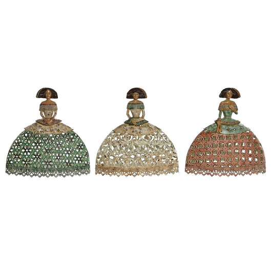 Decorative Figure Home ESPRIT Multicolour Metal Resin 27 x 10 x 29,5 cm (3 Units)-0