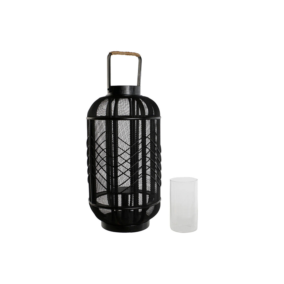 Candleholder Home ESPRIT Black Metal 25,5 x 25,5 x 46,5 cm-2