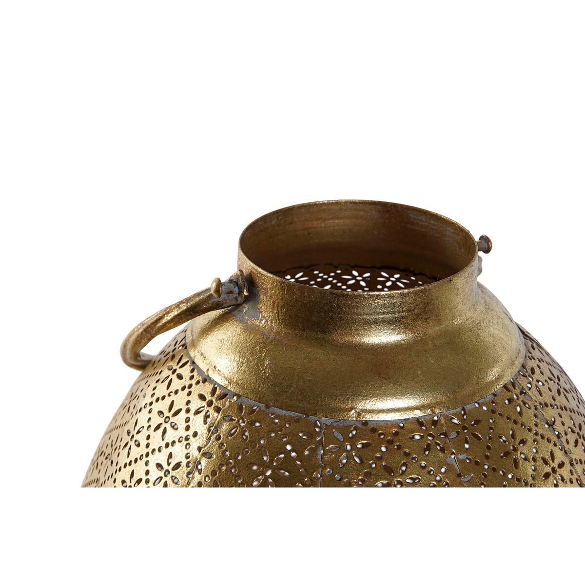 Candleholder Home ESPRIT Golden Metal Crystal 24 x 24 x 38,5 cm-4