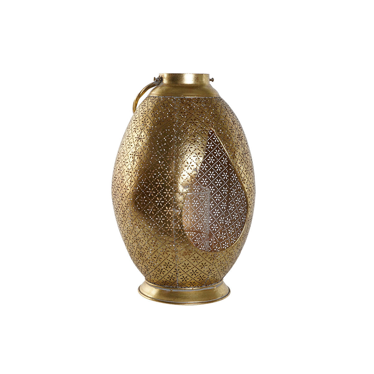 Candleholder Home ESPRIT Golden Metal Crystal 24 x 24 x 38,5 cm-0