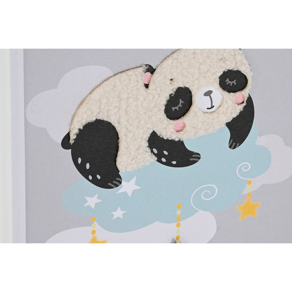 Painting Home ESPRIT Yellow Grey Children's 30 x 1,8 x 40 cm (4 Units)-3