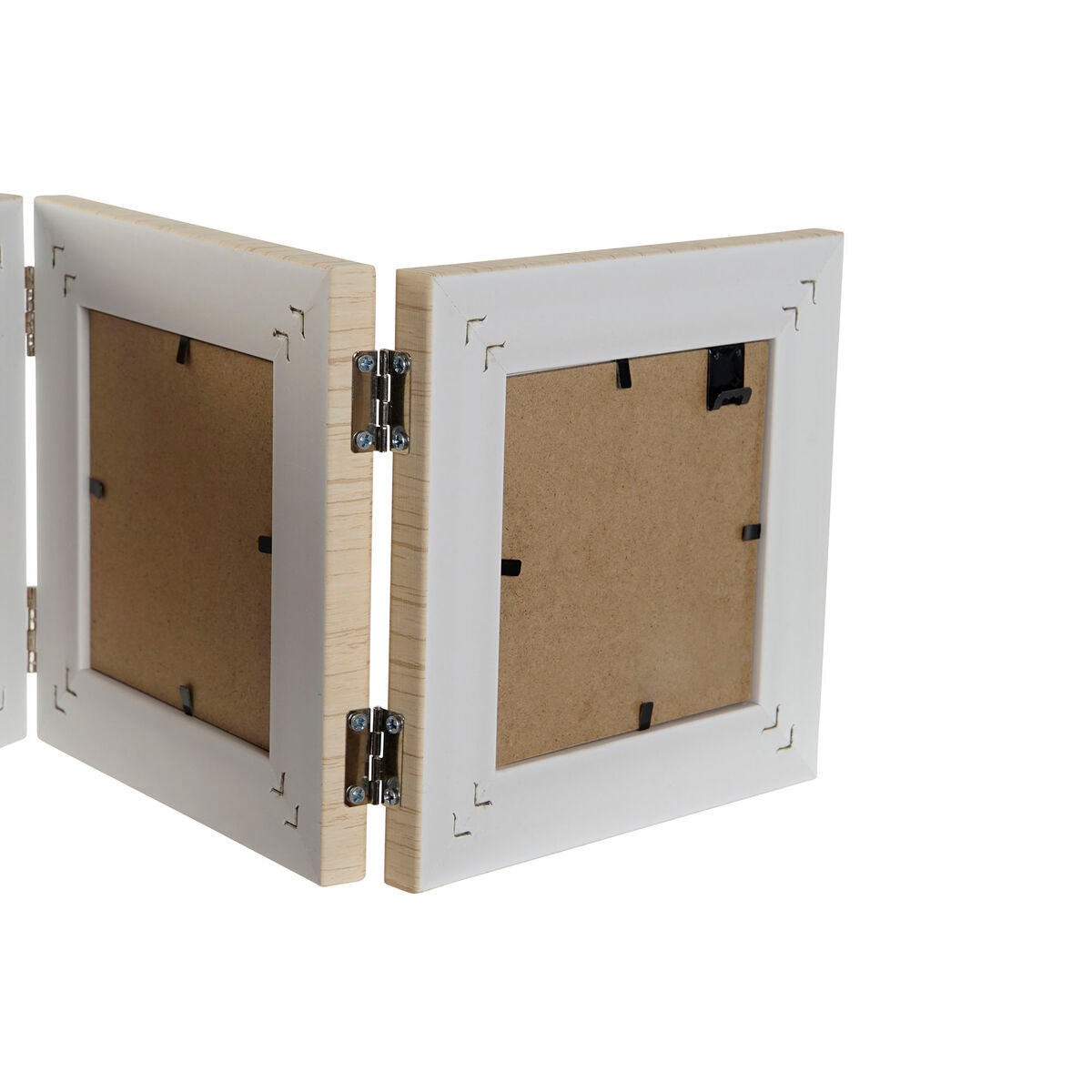 Photo frame Home ESPRIT Brown Beige Natural Ivory Crystal polystyrene 47 X 2 X 16 cm (4 Units)-2