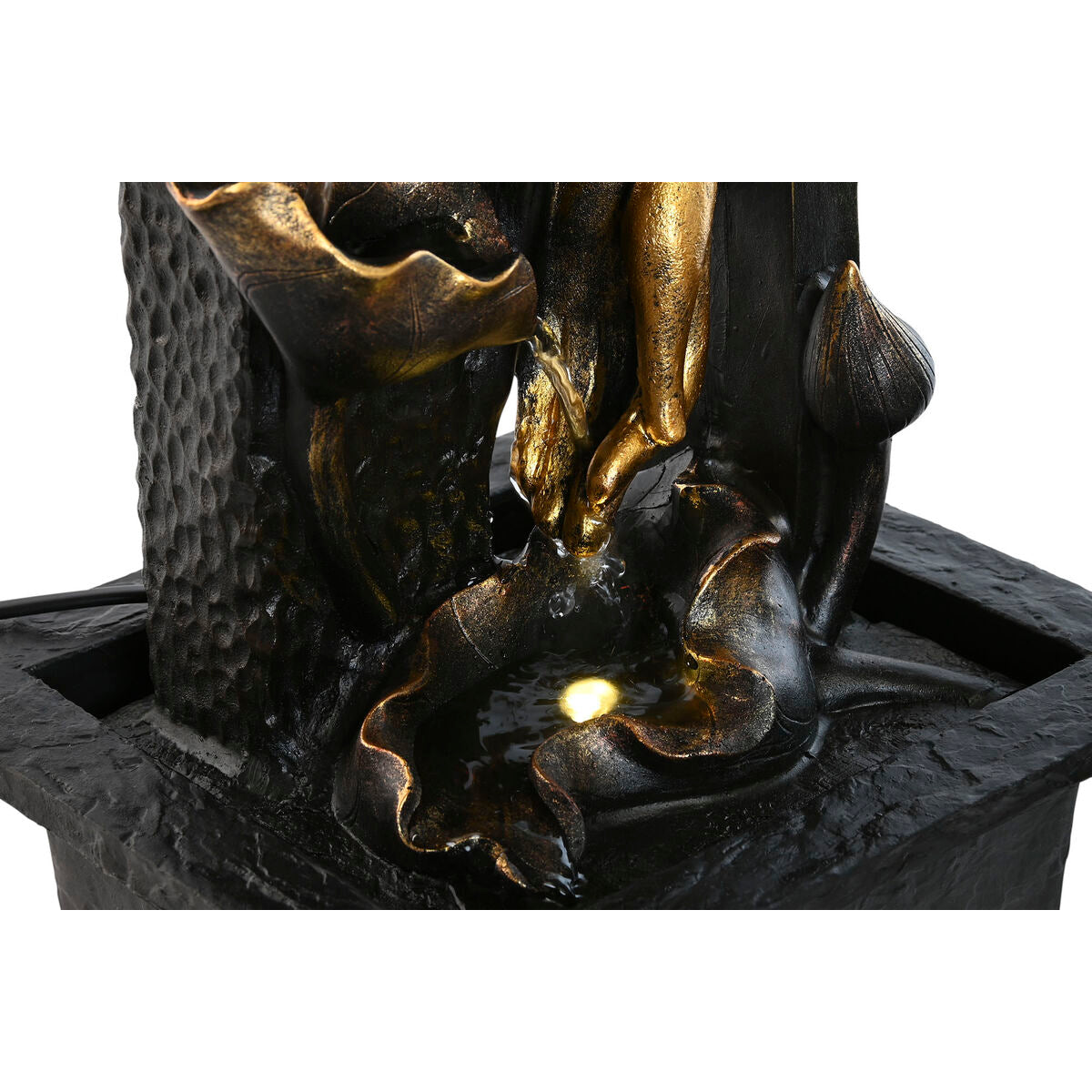 Garden fountain Home ESPRIT Resin Buddha Oriental 21 x 19 x 27 cm (2 Units)-4