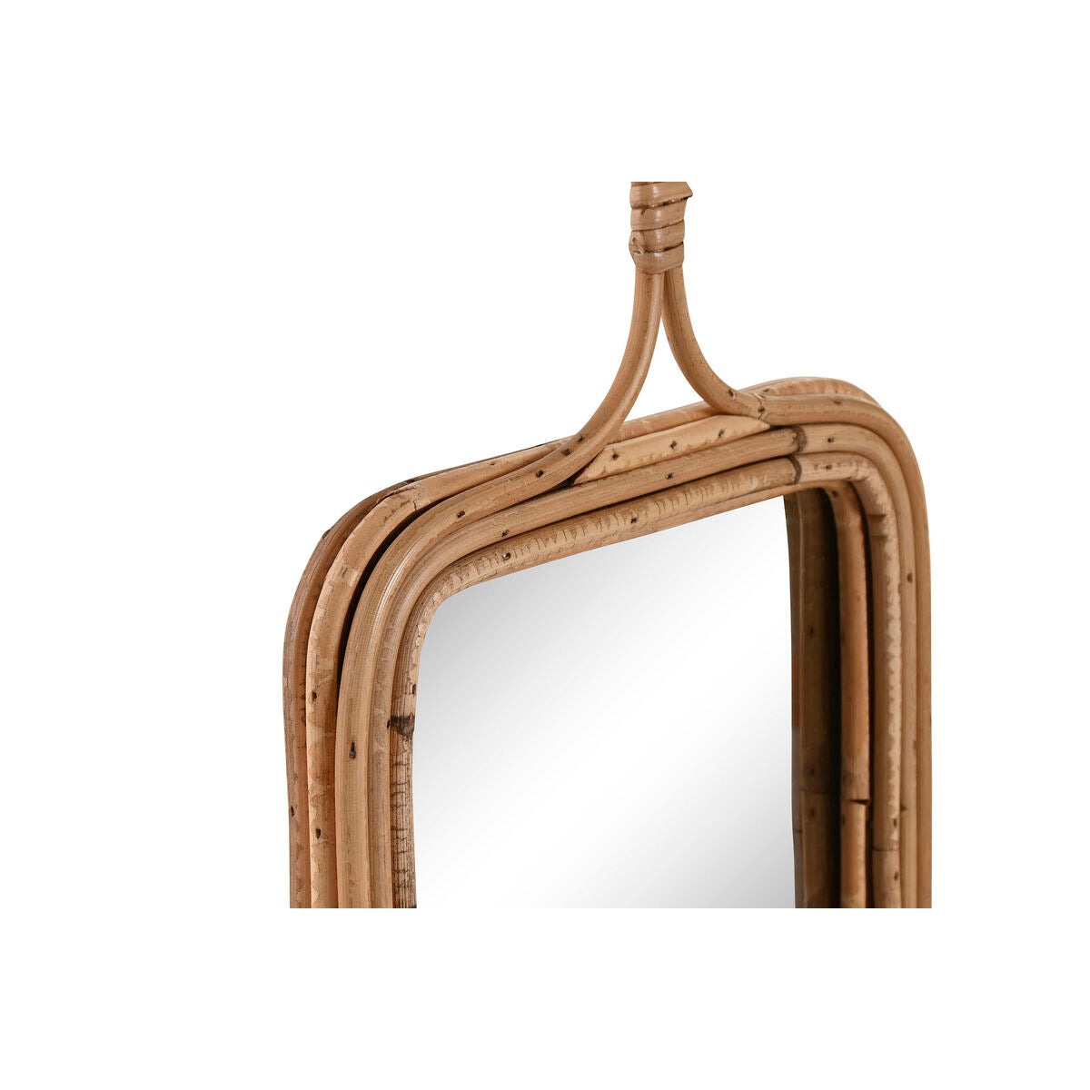 Wall mirror Home ESPRIT Natural 24 x 2,5 x 40 cm (2 Units)-2