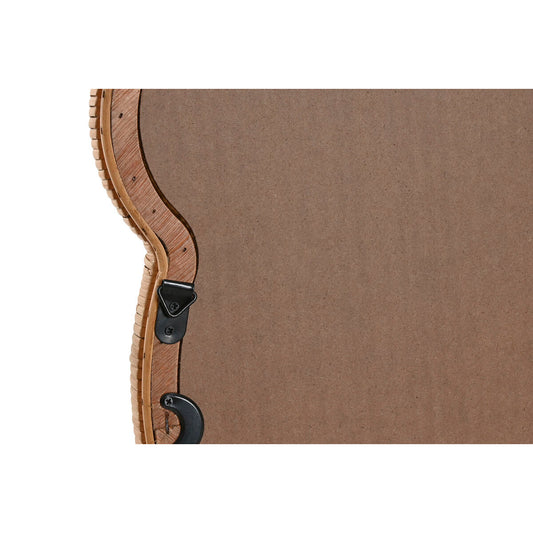 Wall mirror Home ESPRIT Natural 40 x 3 x 42 cm 40 x 3 x 43 cm (2 Units)-1