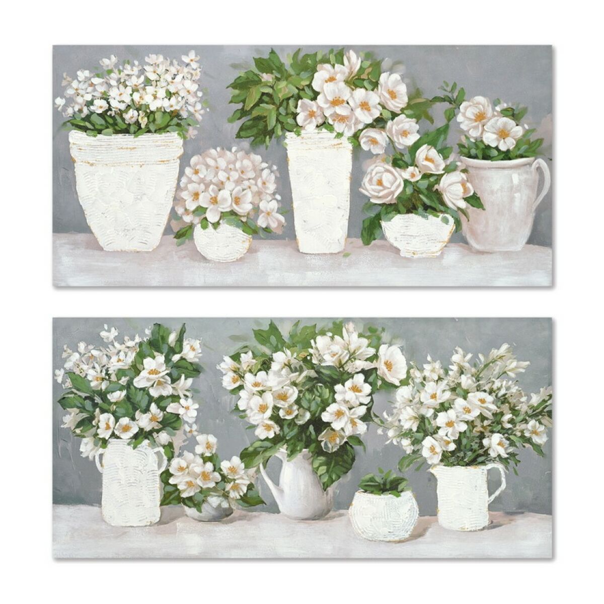 Canvas Home ESPRIT Canvas MDF Wood 140 x 3 x 70 cm-0
