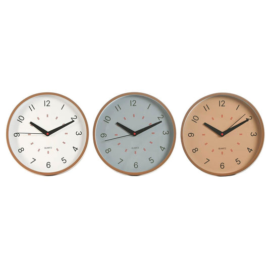 Wall Clock Home ESPRIT White Beige Grey PVC 30 x 4 x 30 cm (3 Units)-0