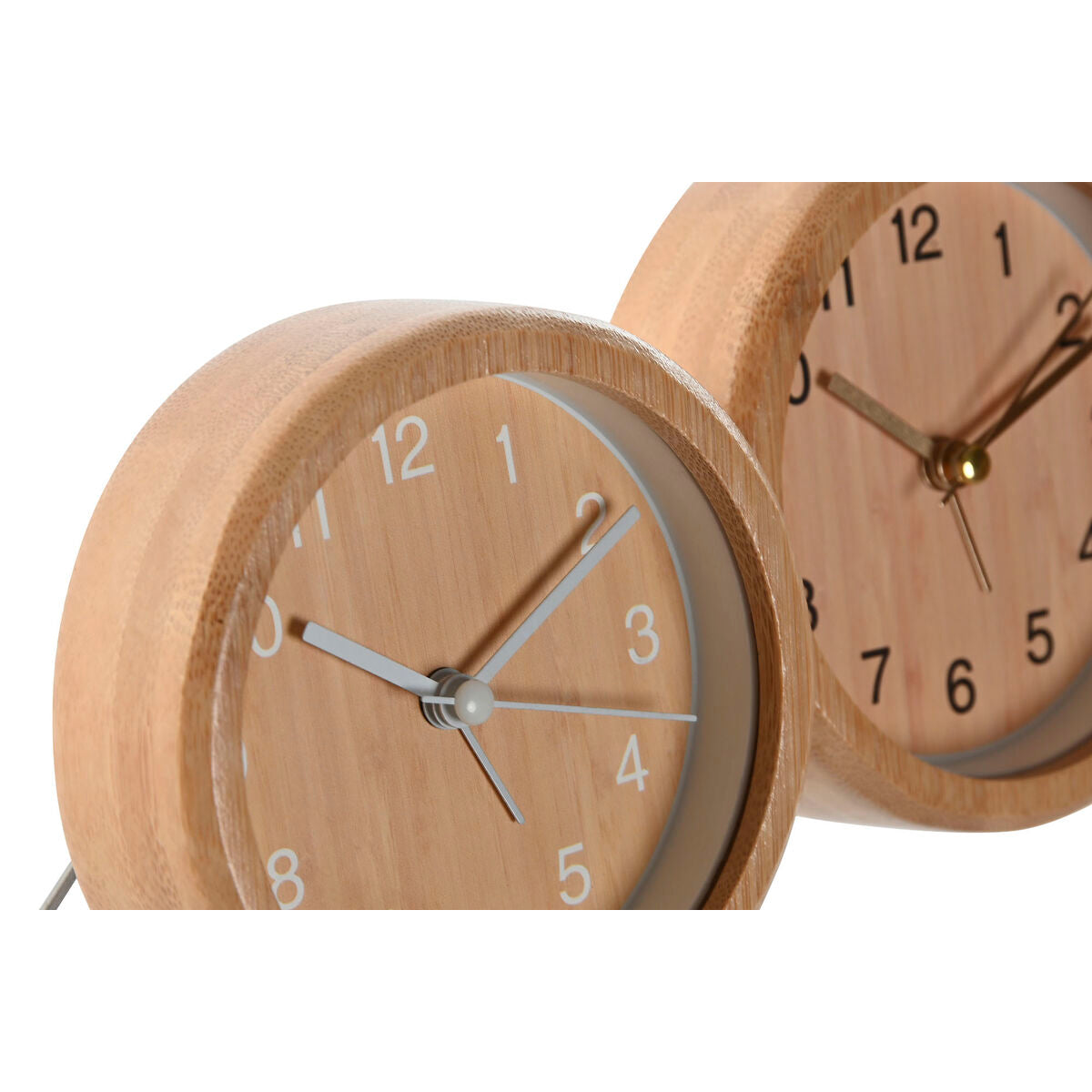 Table clock Home ESPRIT Natural (2 Units)-2