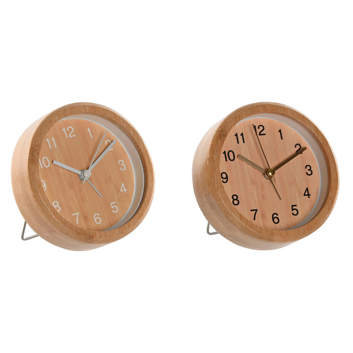 Table clock Home ESPRIT Natural (2 Units)-0