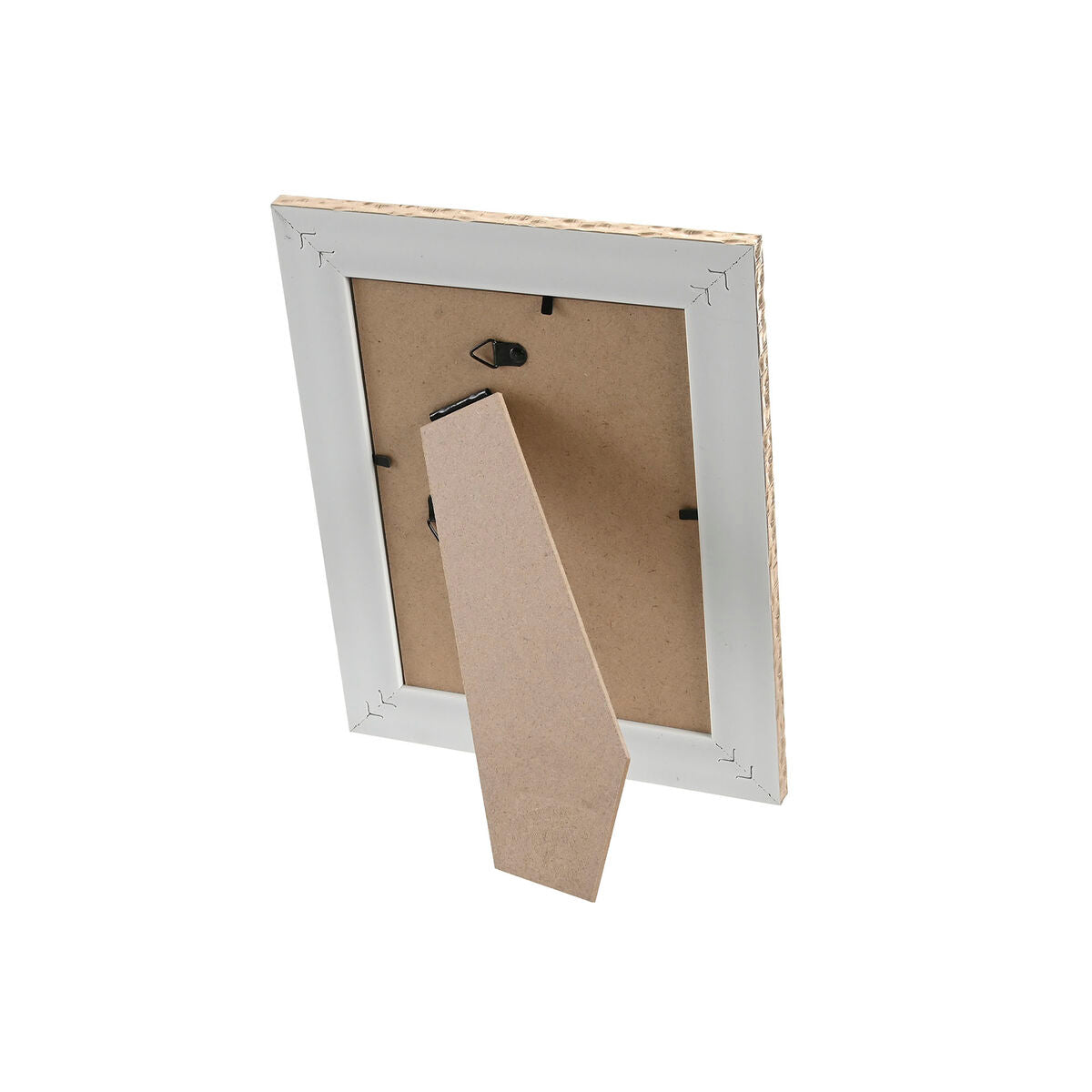 Photo frame Home ESPRIT Brown Beige Crystal polystyrene Scandi (4 Units)-1