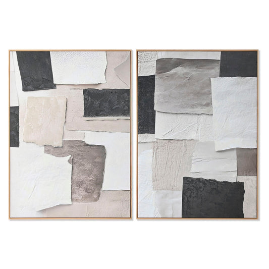 Painting Home ESPRIT Wood Canvas 103 x 4,3 x 143 cm 102,6 x 4,3 x 142,6 cm-0