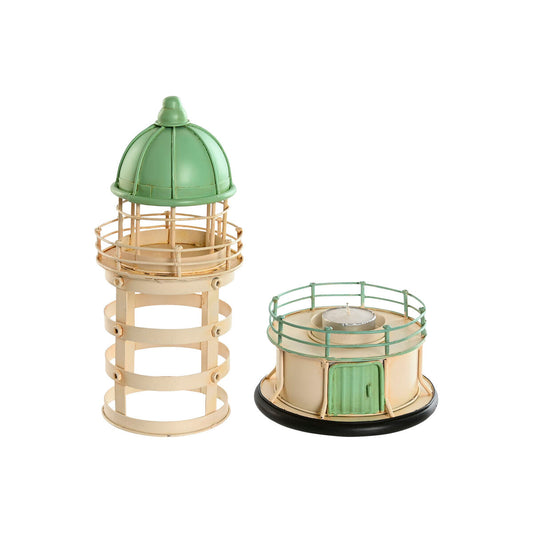 Decorative Figure Home ESPRIT Blue Green Pink 13 x 13 x 27,5 cm (3 Units)-1