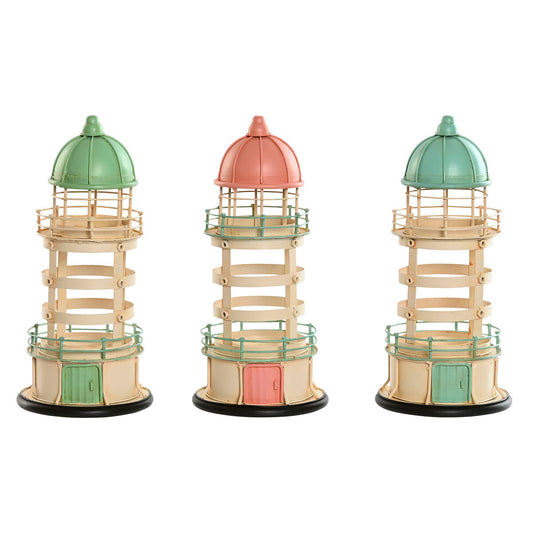 Decorative Figure Home ESPRIT Blue Green Pink 13 x 13 x 27,5 cm (3 Units)-0