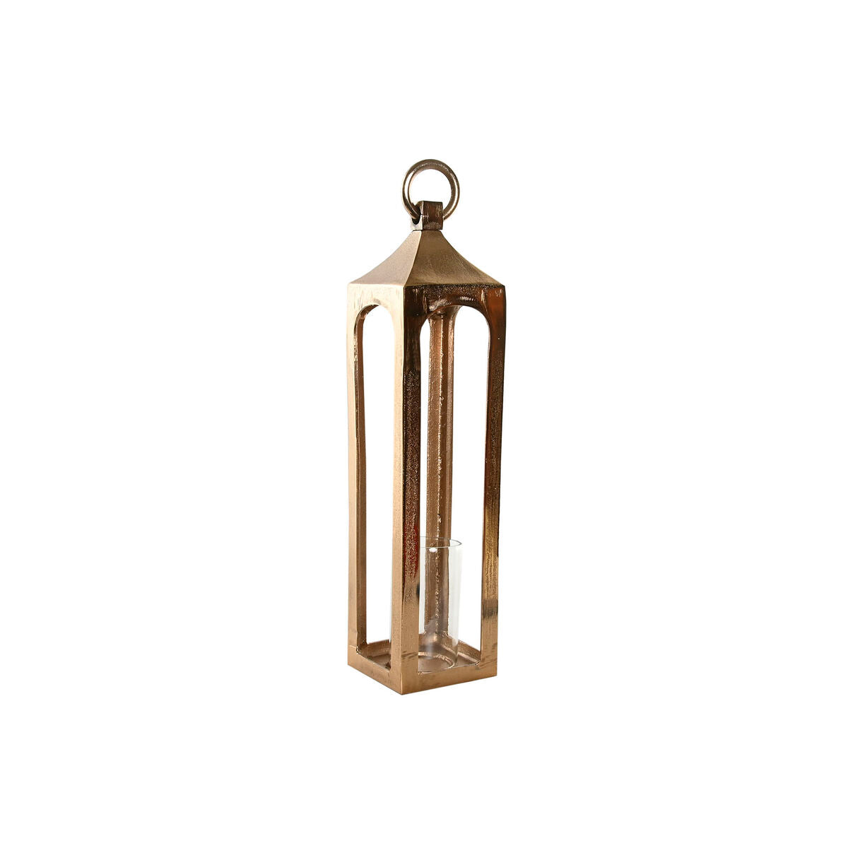 Lantern Home ESPRIT Golden Aluminium Crystal Arab 14 x 14 x 65 cm-0
