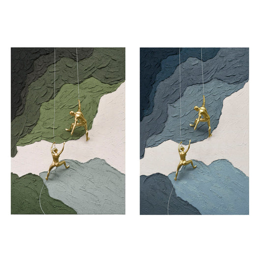 Canvas Home ESPRIT Resin Canvas 80 x 3,5 x 120 cm-0