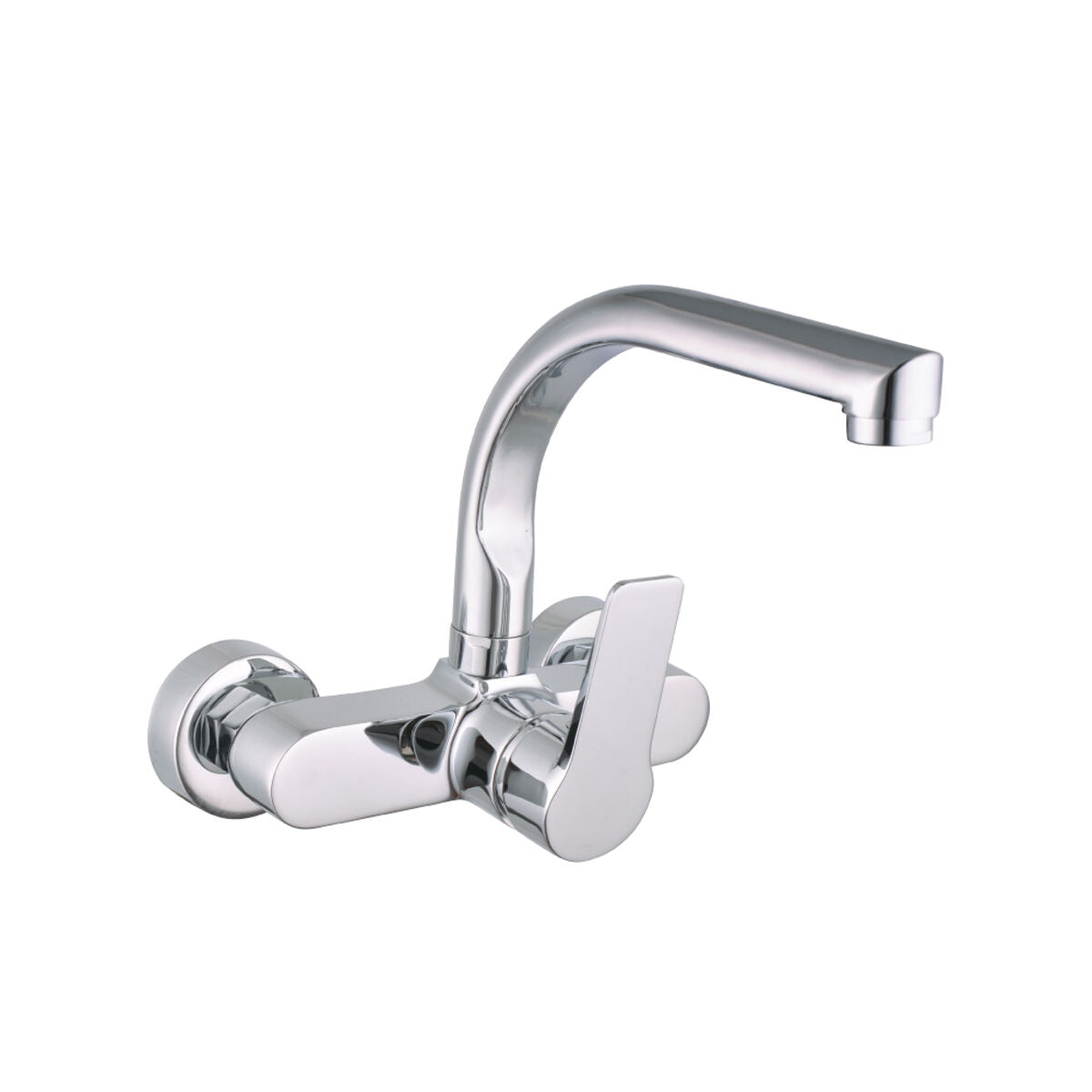 Mixer Tap EDM 01145 Silver Stainless steel Brass Zinc 21 x 19 cm-0