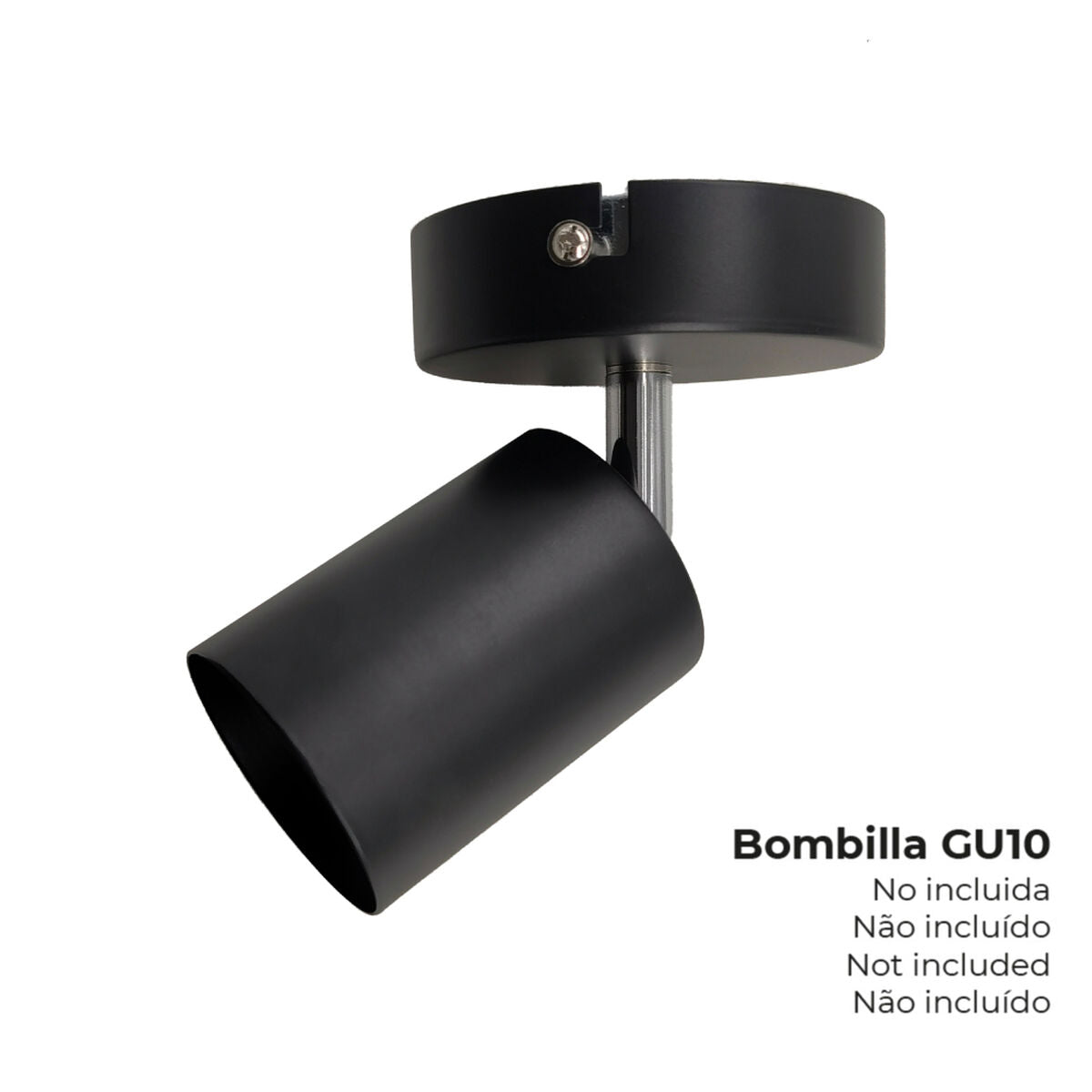 Spotlight EDM 32033 Black 50 W GU10 ø 9 x 5,6 x 14,2 cm-1