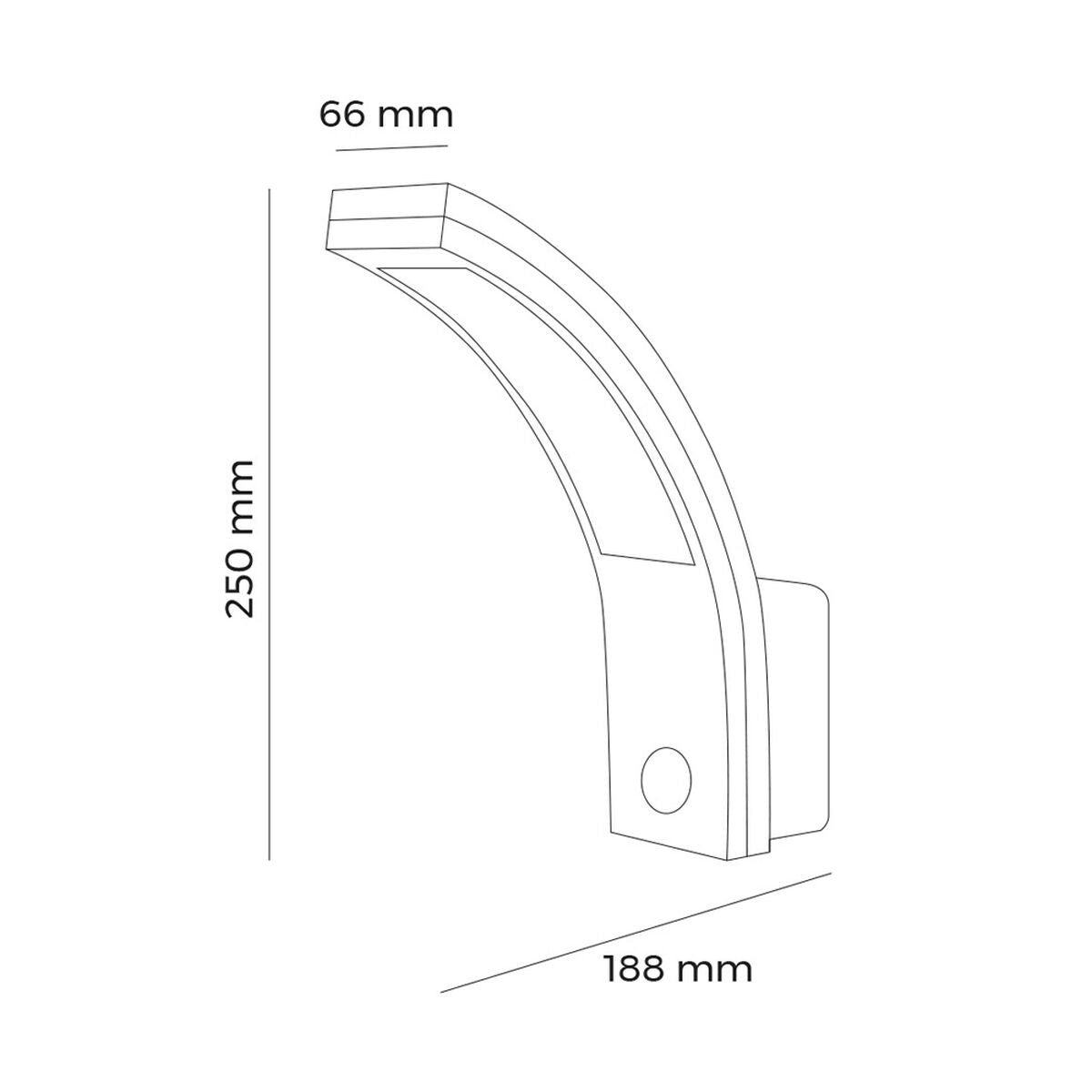 Wall Light EDM 32536 polypropylene A B 10 W 750 Lm White Exterior (6400 K)-3