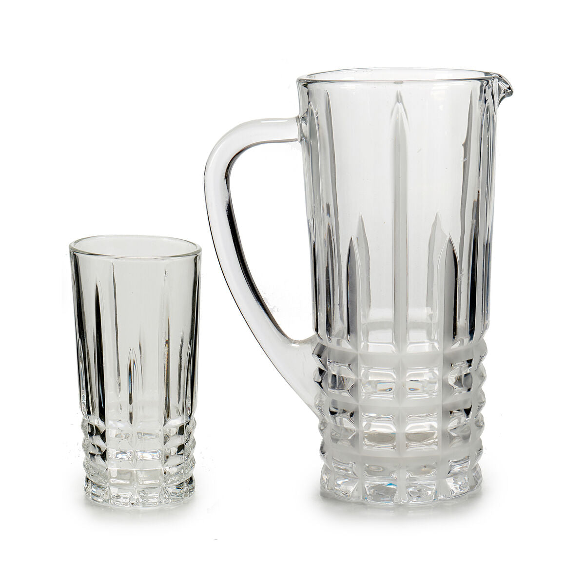Jug and glasses set Vivalto 41053 Transparent Glass 250 ml-0